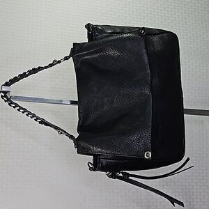 Aldo expandable leather purse with grommet and chain detail Great condition